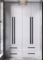 Poignée de meuble en alliage d'aluminium, poignée de porte de meuble moderne, légère, durable, personnalisable, poignée de tiroir, poignée de placard