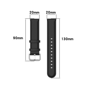 Bracelet de rechange en cuir véritable à dégagement rapide 20/22 mm pour montre connectée <span class=keywords><strong>GT3</strong></span> GT <span class=keywords><strong>Runner</strong></span> – Tendance - Product Image 2