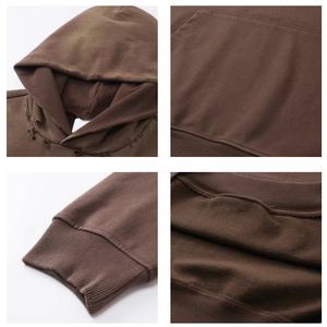 TKAN332D personalizado hombres peso pesado 470 Gsm Streetwear Oversize casual 100% algodón vintage lavado estilo desgastado Sudadera con capucha - Product Image 3