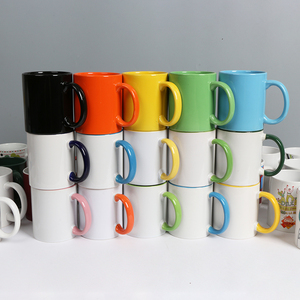 11oz tazza di caffè di colore smaltato tazza, ceramica latte tazze bere caffè su misura di colore sfuso moderno sostenibile - Product Image 1