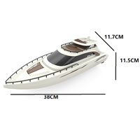 Bateau télécommandé haute vitesse Jacko Toys avec double moteur FPV 1080p 3 canaux, piles incluses, utilisation intérieure-extérieure
