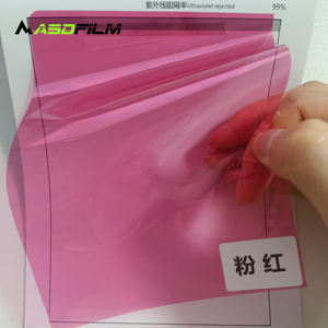 商業ビル ピンク レインボー カラフル ウィンドウフィルム 自己粘着装飾ステッカー オフィス ショッピングモール ガラスティント - Product Image 2