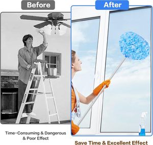 Xử lý phòng có thể tháo rời làm sạch bụi bàn chải Quạt trần sạch sợi nhỏ lông Khăn lau bụi - Product Image 5