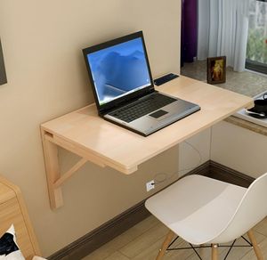 Wandmontierter Platzsparender Stahl-Klapptisch mit Halterung für Heimbüro-Computertische Anpassbare Größe & Farbe - Product Image 1