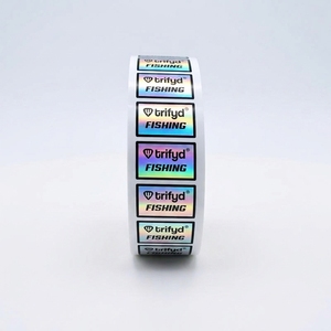Custom Holographic Logo PET Stickers, Rainbow Laser Waterproof <strong>Labels</strong> for Product Packaging - Product Image 1
