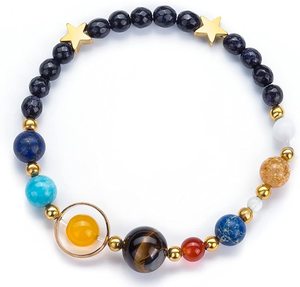 Bracciale nuove donne sistema solare <span class=keywords><strong>universo</strong></span> galassia gli otto pianeti Guardian Star braccialetto di perle di pietra naturale - Product Image 6