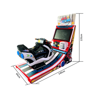 持続可能なレーシングカーアーケードマシンコイン操作子供用ドライビングシミュレーターゲーム - Product Image 1