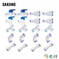 Connecteur rapide pour tube de 1/4 po (diamètre extérieur) et tuyau de 1/4 po, utilisé pour les systèmes de filtration d'eau par osmose inverse (RO)
