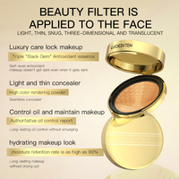 LUOESVTEN CC Fond de teint liquide-Correcteur éclaircissant longue durée Contrôle de l'huile Finition naturelle pour les femmes Tons de peau clairs/moyens