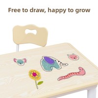 Ensemble table et chaise moderne et minimaliste en plastique pour enfants de maternelle, réglable en hauteur, avec bureau multifonctionnel pour le dessin et l'étude