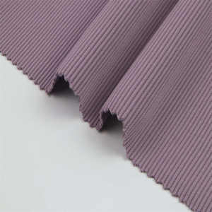 Tessuto europeo OEM Super poliestere <span class=keywords><strong>Spandex</strong></span> 2x2 costine a maglia per abito maglione telas tessuti - Product Image 4