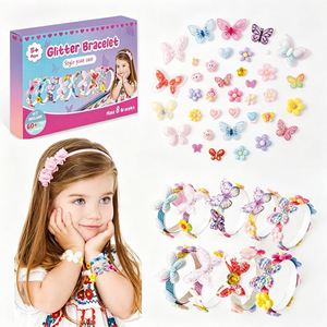 Designer Hairband Making Kit Kids Fashion Head Hoop Bracelet Flowers Stars <b>Bows</b> DIY Accessories <b>Gift</b> Pack Box Supplier - Product Image 1