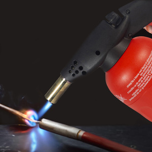 Brûleur à gaz avec cartouche de 190 g, allumage piézoélectrique, régulateur de flamme pour la soudure du cuivre et plus encore - Product Image 5