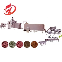 Nouvelle machine à granulés flottants pour aliments de poisson-chat à double vis, capacité de 200 kg/h, granulés de 1 à 8 mm, usine de traitement automatique électrique d'aliments pour poissons