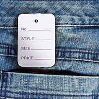 Étiquettes de vêtements en papier Kraft carrées personnalisées, étiquette à tête festonnée, étiquette de bagage, Note de mariage vierge, étiquette de prix à suspendre pour T-shirt à manches longues