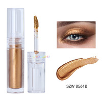Marque privée Liquide Métallique Fard À Paupières Liquide Étanche Ombre À Paupières Liquide pour Maquillage