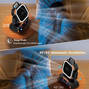 Outdoor Camping <b>Fan</b> Portable Capacity Remote Rechargeable Camping <b>Fan</b> 40000mAH F22S - Product Image 5