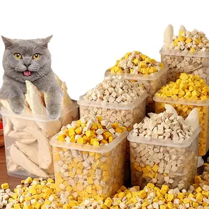 Fabrik Großhandel gefriergetrocknete Katzenfutter Hühnerbrust Entente Fleischleber gesundes Bio-OEM Katzenlecker Snacks