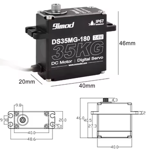 9imod DS35MG 180-270 Degree 35kg High Torque IP67 Waterproof Digital Servo for <b>RC</b> Car Truck Crawler Boat Robot <b>Drone</b> Hobby DIY - Product Image 2