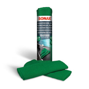 Paños de microfibra para vidrio e interiores, los más vendidos, en exhibidor de mostrador, 2 piezas, empaque listo para venta minorista - Product Image 1