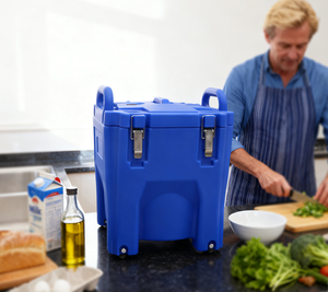 20 लीटर पुनः प्रयोज्य प्लास्टिक इन्सुलेट कूलर बॉक्स पानी प्रतिरोधी पोर्टेबल कैंपिंग यात्री बाल्टी भोजन और पेय के लिए - Product Image 5