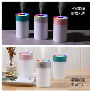 Mini humidificador de escritorio para dormitorio, uso doméstico, funcionamiento silencioso, tamaño pequeño con alimentación USB y luz colorida - Product Image 5