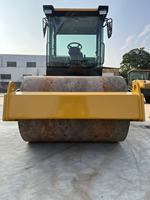 Rouleau compresseur vibrant à tambour unique de type cabine Entretien et réparation de routes de 6 tonnes Terrassement Facile à utiliser et roues en acier durables