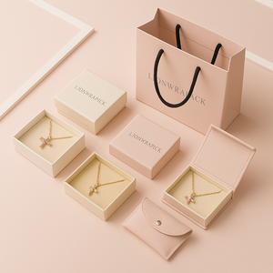 Эко-настраиваемая Магнитная коробка для украшений | Биоразлагаемая бумажная подарочная упаковка для ожерелья, кольца, серьги - Product Image 4