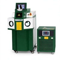 Machine de soudage laser YAG 200W pour bijoux, soudeuse par points portable de type armoire fermée pour la réparation de bagues en or et en argent