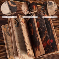 JAI IMAN 80 pages A5 Carnet de notes vintage céleste avec deux signets, design antique étoiles et lune