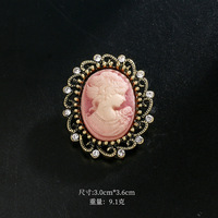 Broche de tête ornée de strass, Corsage vintage électroplaqué, Accessoire vestimentaire pour femme en gros