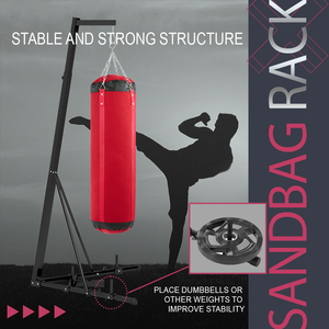 ODM pabrik OEM tinggi dapat disesuaikan tugas berat samsak tinju berdiri baja kantong pasir rak untuk kebugaran rumah - Product Image 5