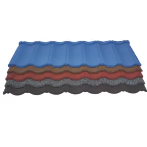 Lastre per coperture in metallo rivestite in pietra prezzi lucernari colorati di alta qualità tetto lungo parasole paglia sintetica