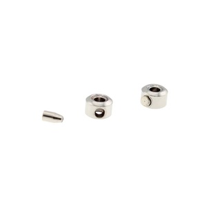 Perles de positionnement en acier inoxydable, petites et rondes, accessoires de bijoux DIY pour la fabrication de colliers, finition lisse - Product Image 2