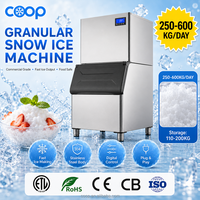 Machine à glace granulaire commerciale en acier inoxydable 304 pour les marchés de poissons, les comptoirs de fruits de mer et la présentation de sashimi