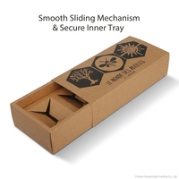 Boîte auto-élevante en papier kraft écologique haut de gamme avec doublure en mousse - Emballage cadeau en carton rigide personnalisable avec impression sur mesure