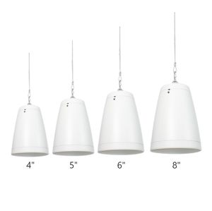 Loa treo tường đa năng 8 inch 8 ohm 80W màu trắng với khung treo tường tùy chọn, thiết kế thời trang và độc đáo - Product Image 3