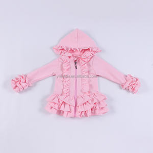 <strong>Girls</strong> New Design Hooded Set Lace Trim Sweet Hoodie Long Sleeve Tight Pants Fast Sampling Custom Supported <strong>Outfit</strong> - Product Image 3