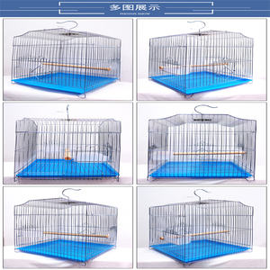 Produttore personalizzato all'ingrosso galvanico galvanizzato grande gabbia pieghevole per uccelli pappagallo - Product Image 5