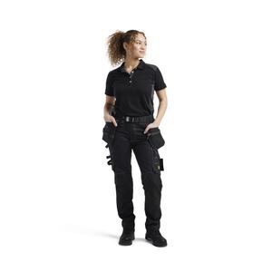 BLAKLADER - 713013709900C42 <b>Women</b>’s craftsman <b>trousers</b> with <b>stretch</b> Black - EAN 7330509857977 WORK <b>TROUSERS</b> CARGO WORK <b>TROUSERS</b> - Product Image 3