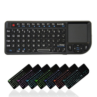 Mini Keyboard Nirkabel 2.4G Air Mouse Touchpad Laser untuk Gaming Kompatibel dengan Laptop Smart TV Ponsel Android Android Box