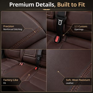 Fundas Universales Impermeables de Cuero para Asientos de Coche, 5 Plazas, para Coche, SUV, Camioneta, Duraderas, Fáciles de Limpiar, Accesorios Interiores, Directo de Fábrica - Product Image 4