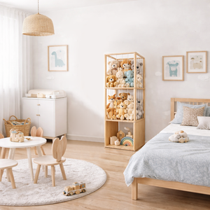 Étagère de <span class=keywords><strong>rangement</strong></span> en bois pour animaux en <span class=keywords><strong>peluche</strong></span>, en pin de Nouvelle-Zélande, avec corde élastique épaisse pour le <span class=keywords><strong>rangement</strong></span> des jouets - Product Image 3