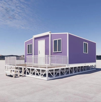Ventes d'usine : Maison mobile préfabriquée de haute qualité de 20 pieds avec 2 chambres, maison conteneur extensible