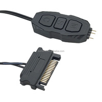 Controlador ARGB SATA Power Light Bar Controller 5V3Pin Halo RGB Controller SATA a ARGB