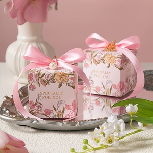 Bolsas de Dulces para Boda al por Mayor, Bolsas de Regalo de Papel con Estampado Floral y Asas para Despedida de Soltera, Recuerdos para la Futura Novia - Product Image 3