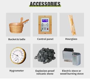 Sauna intérieur moderne pour <span class=keywords><strong>2</strong></span> <span class=keywords><strong>personnes</strong></span>, vente en gros, sauna traditionnel en bois de pruche massif à infrarouge lointain, <span class=keywords><strong>hammam</strong></span> - Product Image 6