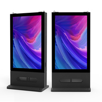 Cadre en aluminium Publicité vidéo numérique extérieure Double face LED Mupi 3d écran led 4000 lumens écran vitrine
