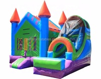 Château gonflable mobile avec toboggan château gonflable pour enfants en vente