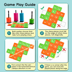 Nuevo Rompecabezas Portátil <span class=keywords><strong>de</strong></span> Plástico Gomoku, Juego <span class=keywords><strong>de</strong></span> <span class=keywords><strong>Mesa</strong></span> Educativo para Colgar en la Pared, Juego Interactivo para Padres e Hijos <span class=keywords><strong>de</strong></span> 5 a <span class=keywords><strong>7</strong></span> <span class=keywords><strong>Años</strong></span> - Product Image 4